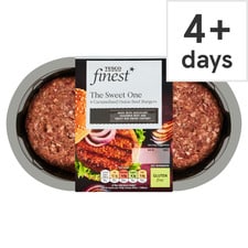 Tesco Finest 4 Caramelised Onion Burger 454G