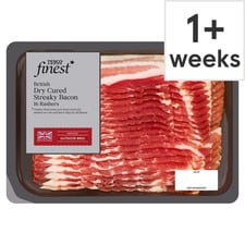 Tesco Finest Smoked Dry Cure Streaky Bacon 240G