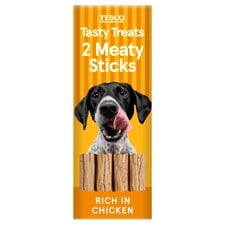 Tesco Meaty Stick Chicken Dog Treats 24G