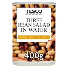 Tesco 3 Bean Salad In Water 400G