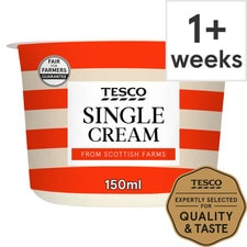 Tesco British Single Cream 150Ml