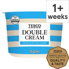 Tesco British Double Cream 150Ml