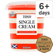 Tesco British Single Cream 300Ml