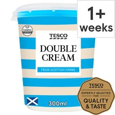 Tesco British Double Cream 300Ml