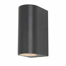 BHS Smithe Outdoor Up and Down Wall Light, Black