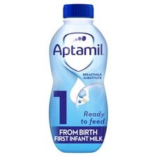 Aptamil 1 First Infant Baby Milk Formula Liquid Ready to Feed from Birth 1L