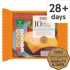 Tesco 10 Reduced Fat Mild Slices 200G