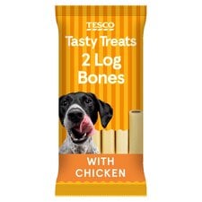 Tesco Filled Bone Dog Chew Treats 2 Bones 200G