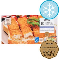 Tesco 10 Omega 3 Fish Fingers 300G