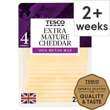 Tesco 10 Extra Mature Cheddar Slices 250G