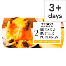 Tesco Bread & Butter Puddings 2 X 120G