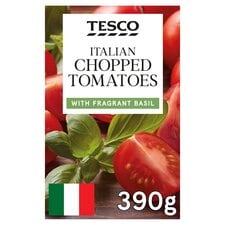 Tesco Italian Chopped Tomatoes With Basil 390G