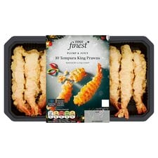 Tesco Finest 10 Tempura King Prawns 175G