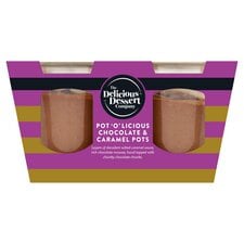 The Delicious Dessert Company 2pk Pot ‘o’ licious Chocolate & Caramel 2x100g