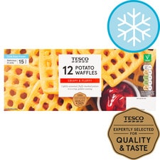 Tesco 12 Potato Waffles 680G