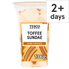 Tesco Toffee Sundae Dessert 136G