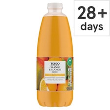 Tesco 100% Squeezed & Pressed Orange & Mango Juice 1 Litre