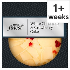 Tesco Finest White Chocolate & Strawberry Cake