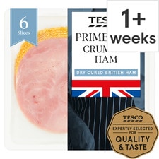 Tesco British Crumbed Ham Slices 125 G