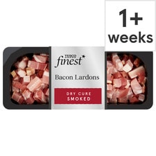 Tesco Finest Dry Cure Bacon Lardons 180G