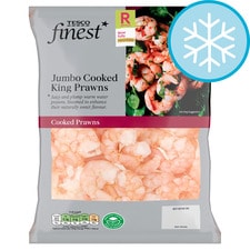 Tesco Finest Jumbo Cooked King Prawns 225G