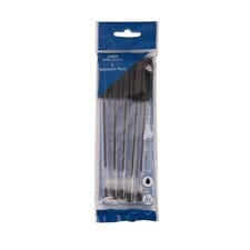 Tesco Classic Ball Pens Black 5 Pack