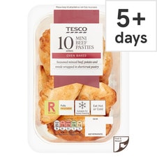 Tesco 10 Minced Beef Pasties 300G