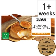 Tesco Caramel Panna Cotta Dessert 2 X120g