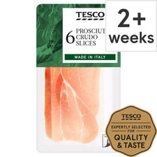 Tesco 6 Prosciutto Crudo Slices 84G