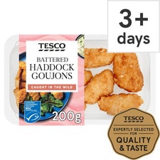 Tesco Battered Haddock Goujons 200G