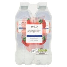 Tesco Strawberry Flavoured Still Water 4X500ml