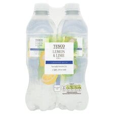 Tesco Lemon & Lime Flavoured Still Water 4X500ml