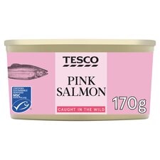 Tesco Skinless Boneless Wild Pacific Pink Salmon 170G