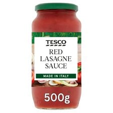 Tesco Red Lasagne Pasta Sauce 500G