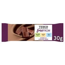 Tesco Free From Chocolate & Crispie Bar 30G