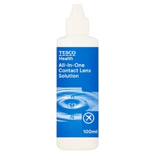 Tesco Health All-In-One Contact Lens Solution 100ml Pack