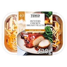 Tesco 2 Hunters Chicken Breasts 430G