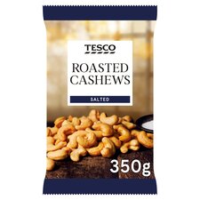 Tesco Roasted Salted Cashew Nuts 350