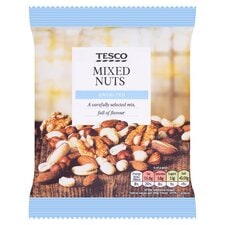 Tesco Unsalted Mixed Nuts Snacks 200 G