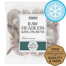 Tesco Raw Headless King Prawns 275G