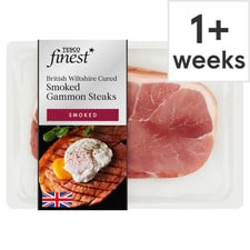 Tesco Finest Smoked Wiltshire Cured Gammon Steaks 2 Pack 460G