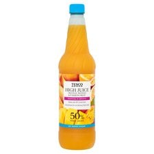 Tesco No Added Sugar Hi Juice Orange/Mango & Passion Fruit 1Lt