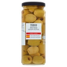 Tesco Pitted Queen Olives 340G