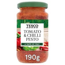 Tesco Tomato & Chilli Pesto 190G