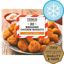 Tesco 30 Breaded Chicken Nuggets 450G