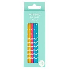 Stripe Candles 12 Pack