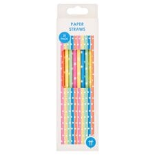 Rainbow Star Paper Straws 20 Pack