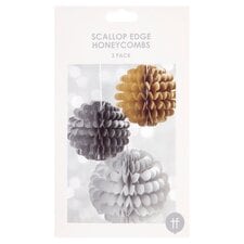 Scallop Edge Honeycombs 3 Pack