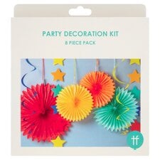 Party Decoration Kit Rainbow 8Pc