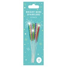 Mini Neon Sparklers 10pk